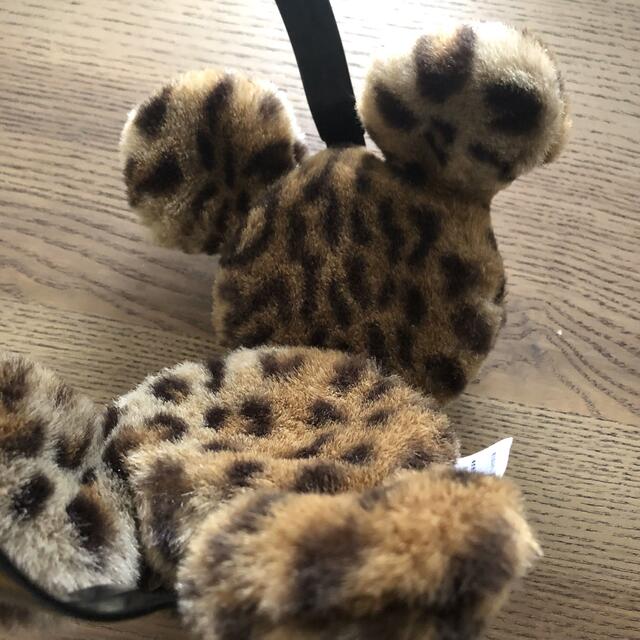 Disney - ディズニーランド 耳あて イヤーマフ ヒョウ柄 レオパード