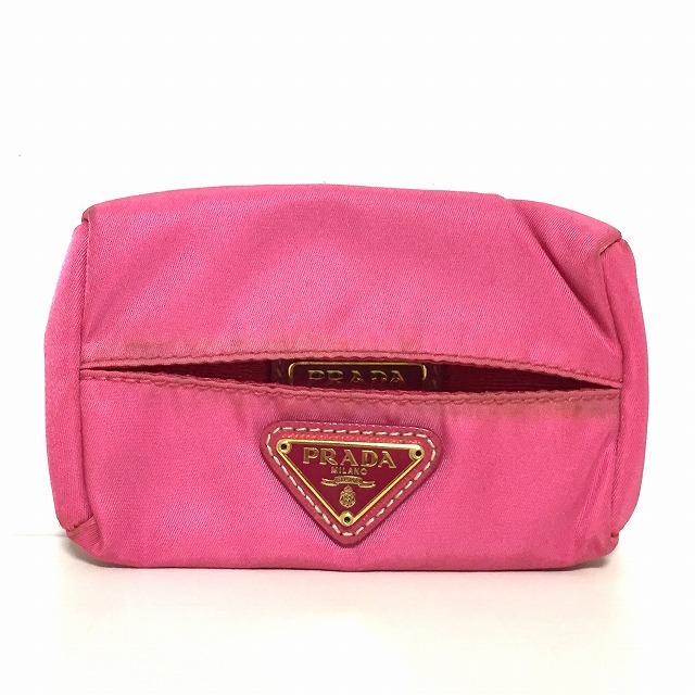 PRADA - PRADA(プラダ) 小物入れ - ピンク ナイロンの通販 by ブラン