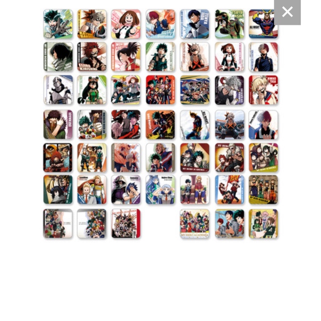 僕のヒーローアカデミア ヒロアカ アートコースター WJ50周年展 BOXの