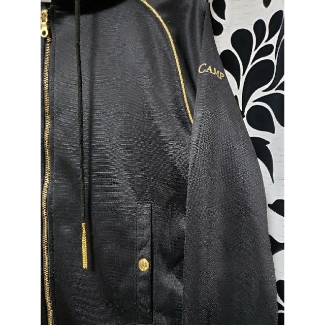 DRESSCAMP - DRESS CAMP ドレスキャンプ 刺繍 ジャージ ゴールド