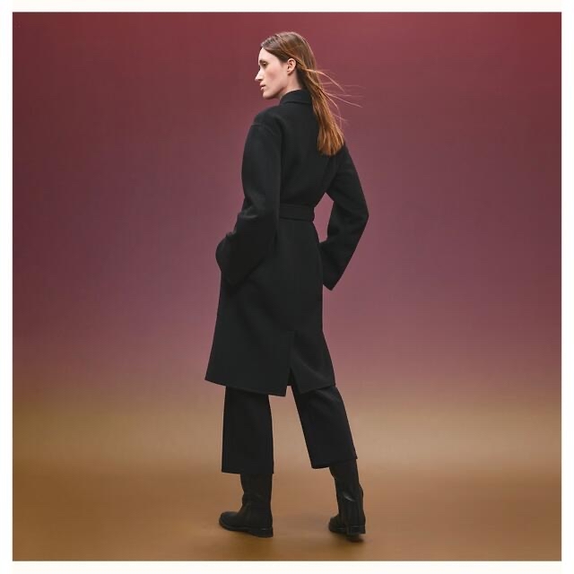 HERMES - 新作新品エルメスHermesカシミアロングコートバスロープ風