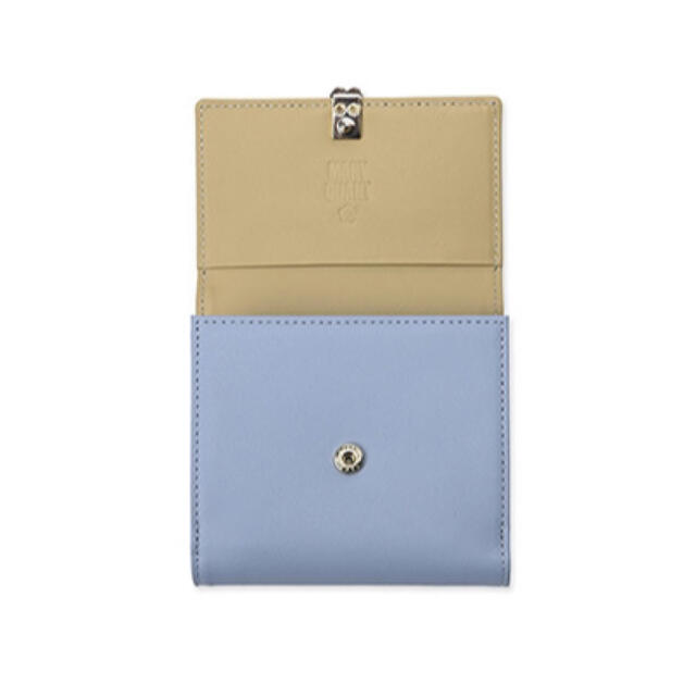 MARY QUANT - マリークワント カラーレザー 折り財布 ブルーの通販 by