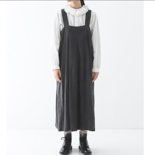 nest Robe - ネストローブ♡起毛リネンフレアジャンパースカートの通販