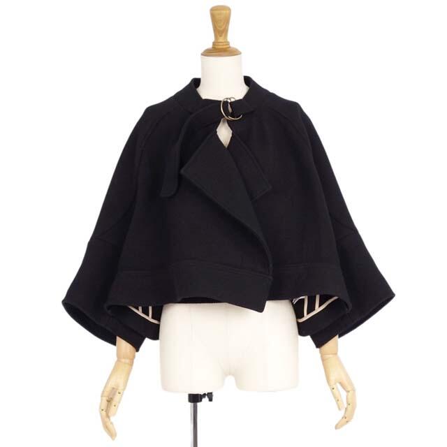 Chloe - クロエ コート ウール ショート丈 ノーカラー 無地 34(S相当