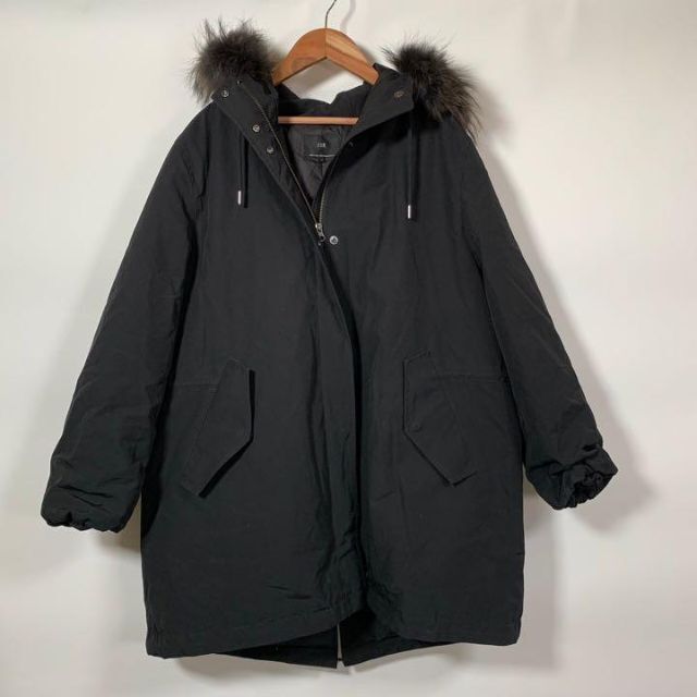 23区 - 美品 廃盤 23区 ダウンコート フード ファー 黒 50 大きい