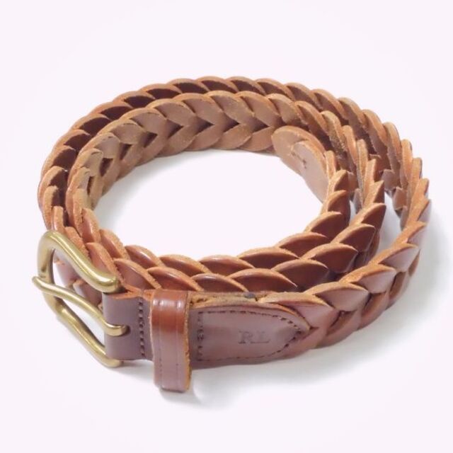 POLO RALPH LAUREN - ポロラルフローレン レザーメッシュベルト