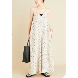リネン ドット キャミソールサロペット BEAUTY&YOUTH UNITED