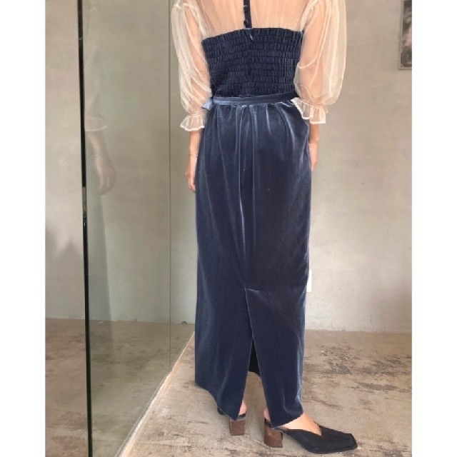 Ameri VINTAGE - Ameri【タグ付未使用品】チュール ベロア ワンピース