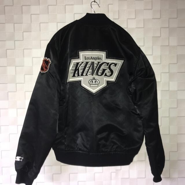 90's NHL キングス LA KINGS ナイロンスタジャン STARTERの通販 by