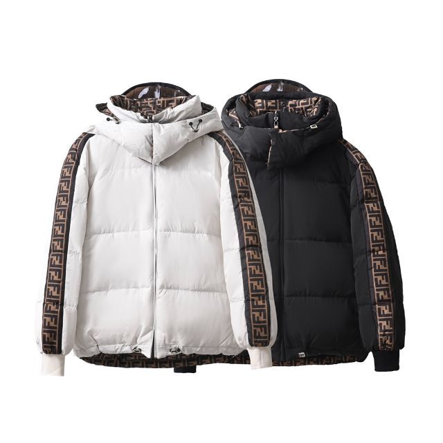 極美品FENDI フェンディ リバーシブルロゴダウンベスト48 - メルカリ