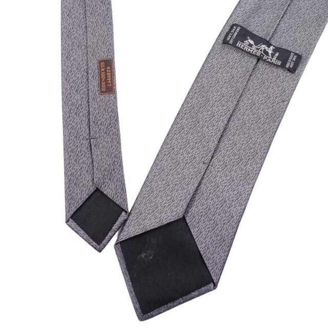 HERMES - エルメス ネクタイ シルク100％ 刺繍 馬 ホース メンズ