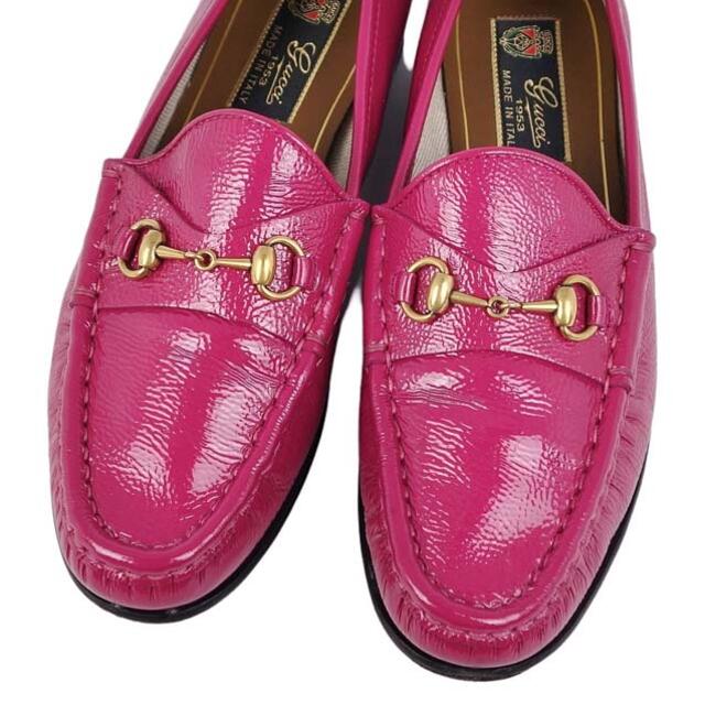 GUCCI - 美品 グッチ GUCCI ローファー ホースビット エナメルレザー