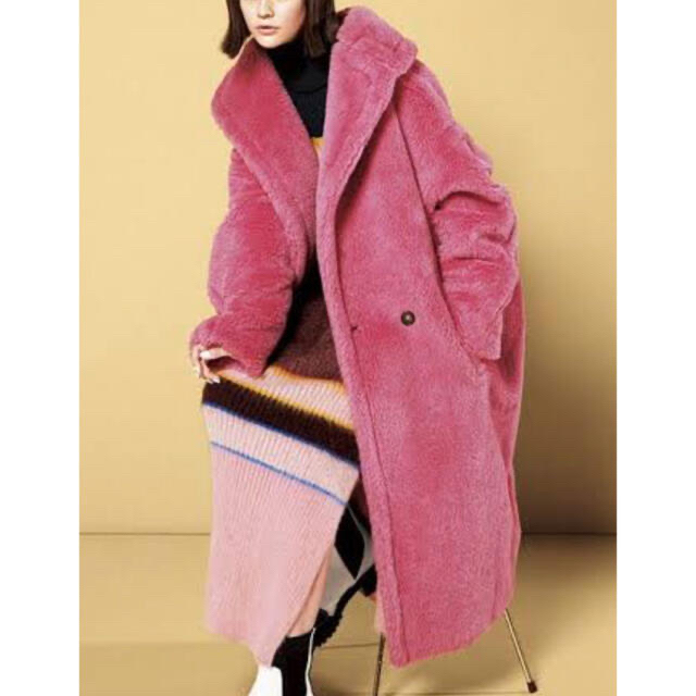 Max Mara - MAX MARA*TEDDY BEAR テディベア アイコン コート S ピンク