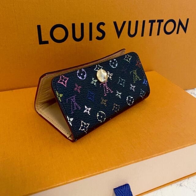 LOUIS VUITTON - ルイヴィトン マルチカラー 4連キーケース ブラックの