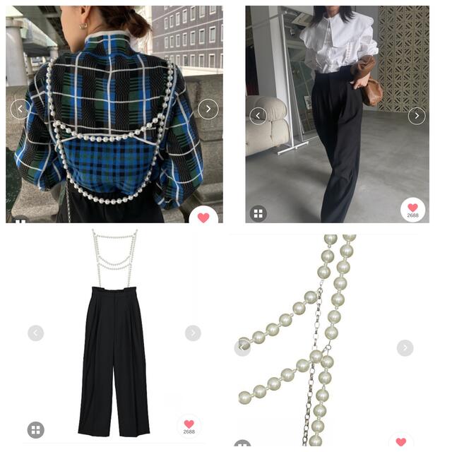 Ameri VINTAGE - AMERI DROP PEARL SUSPENDER PANTSブラックM新品の