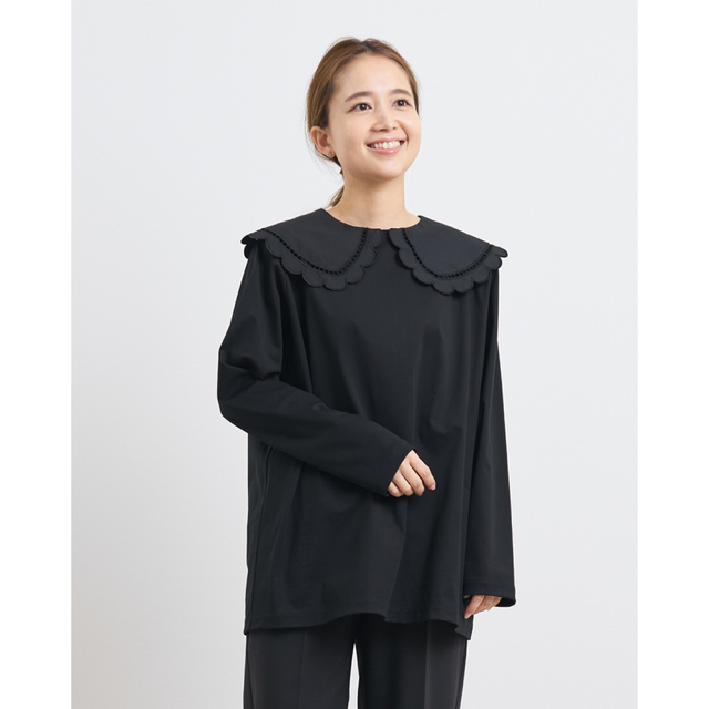 □yori完売□スカラップカラーカットソー