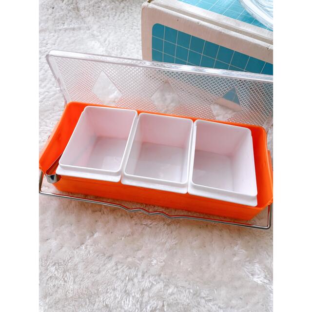 昭和レトロ 昔懐かし 台所用品 レトロポップ 調味料入れ オレンジ 希少