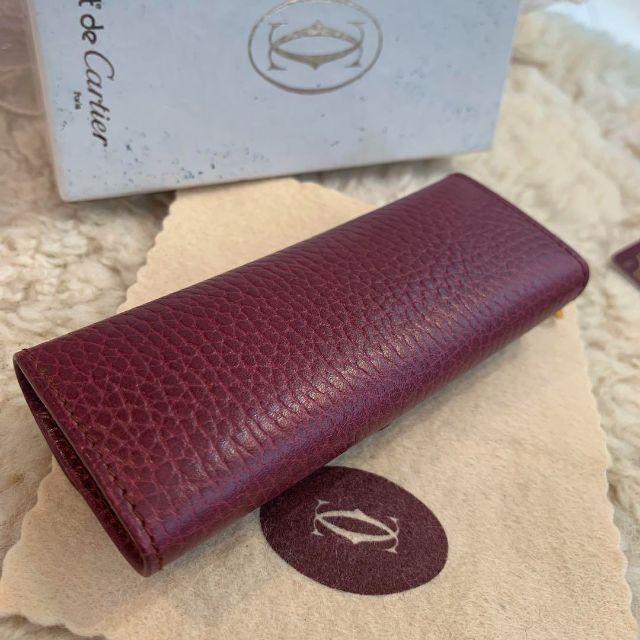 Cartier - ☆未使用品☆Cartier マストライン キーケース 4連 ボルドー