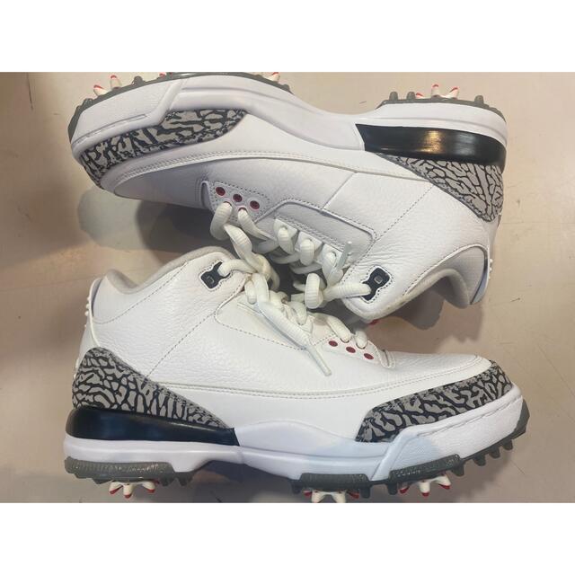 NIKE - NIKE JORDAN 3 GOLF WHITE CEMENT US7.5 新品の通販 by 美咲