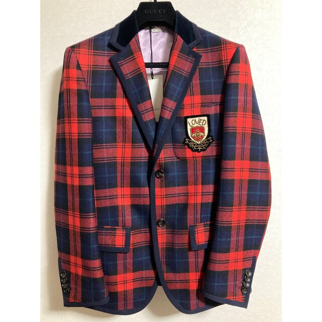 GUCCI - GUCCI グッチ 2017AW チェック テーラード ジャケット パンツ