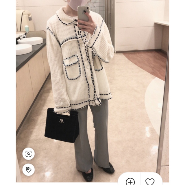 PHINGERIN - phingerin pg1 knit ホワイトの通販 by pink's shop