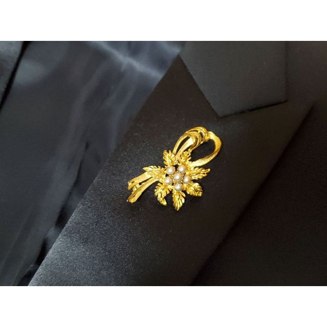 DOLCE&GABBANA - 正規美 ドルチェ&ガッバーナ バロックフラワー パール