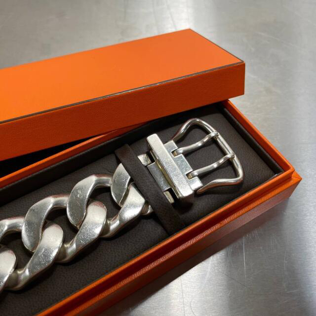 HERMES - HERMES ブックルセリエ【TGM】シルバー ブレスレットの通販