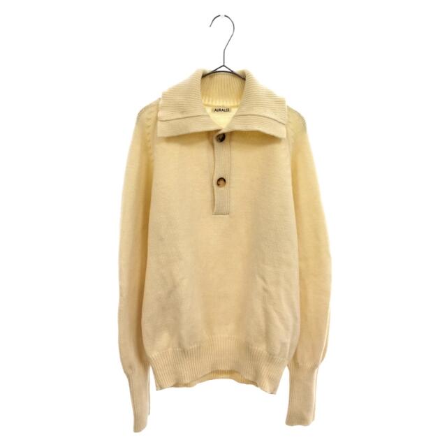 AURALEE - AURALEE オーラリー 19AW HARD TWIST MERINO KNIT BIG POLO