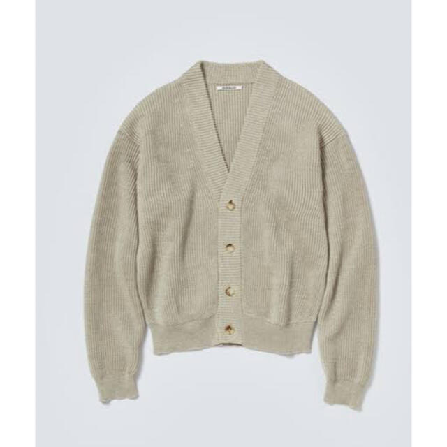 AURALEE - AURALEE 21ss HEMP RIB KNIT CARDIGANの通販 by ko