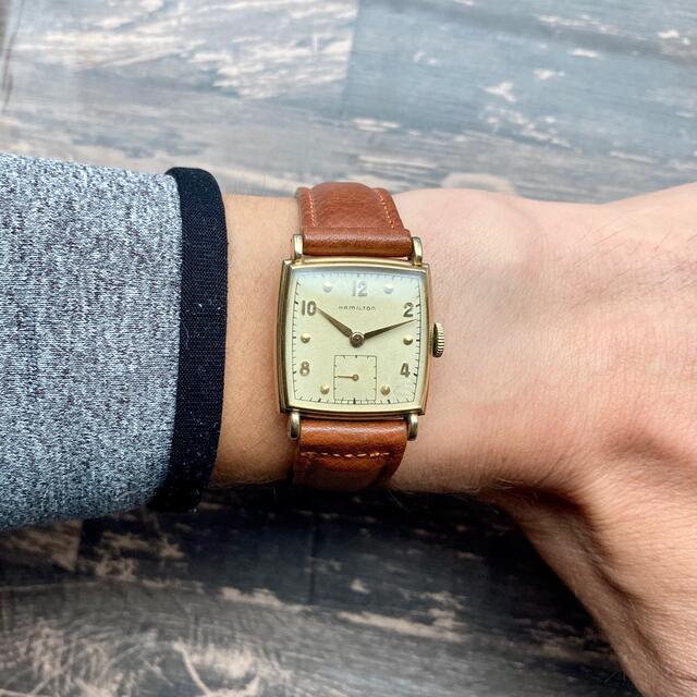Hamilton - 【動作良好】ハミルトン アンティーク 腕時計 1940年代 手