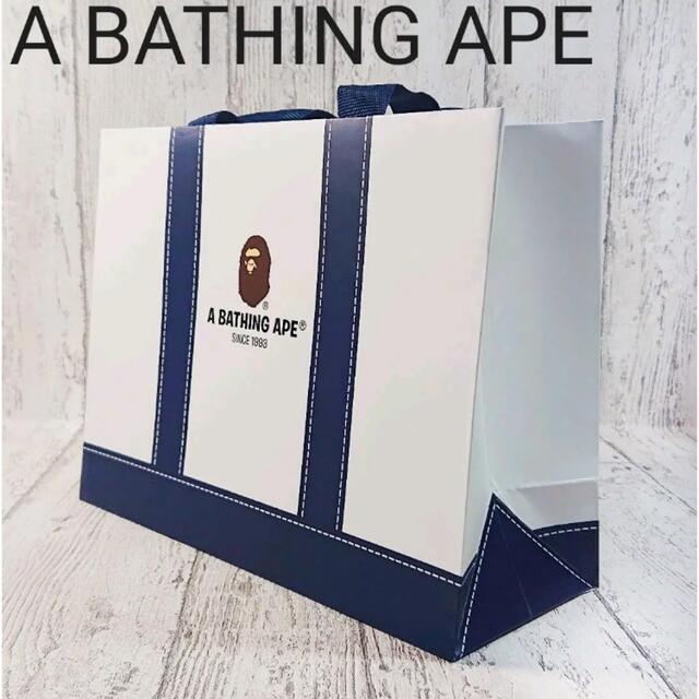 A BATHING APE - 未使用☆A BATHING APE ショッパー ネイビー 1枚の