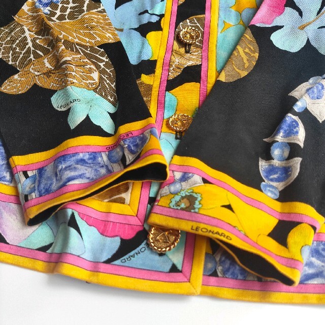 LEONARD - 【レオナール】総柄 シャツ カットソー M 花柄 ボタニカル