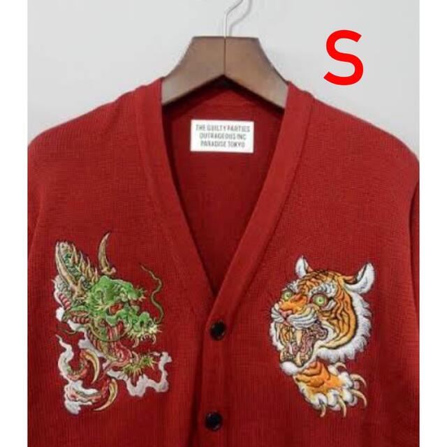 WACKO MARIA - WACKO MARIA 虎 龍 刺繍 黒 カーディガン TIM LEHI の
