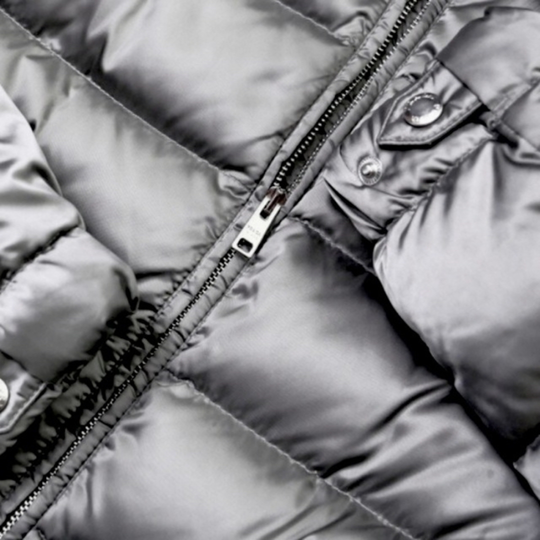 PRADA - 美品PRADA プラダダウンコート 希少リアルシルバーフォックス