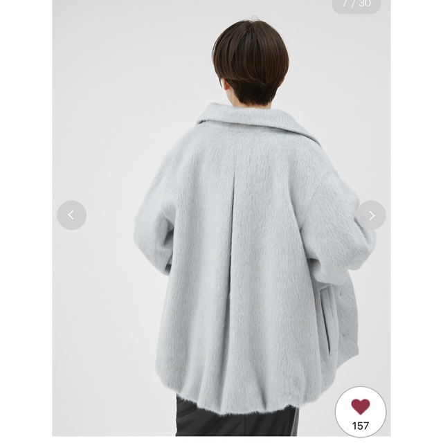 FRAY I.D - モヘヤシャギーハーフコートフレイアイディー の通販 by