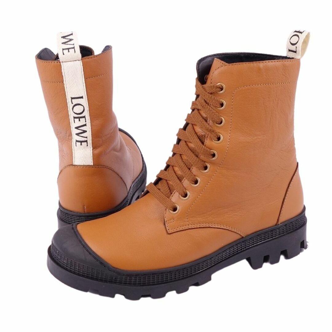 LOEWE - 美品 ロエベ LOEWE ブーツ コンバットブーツ グログランタグ