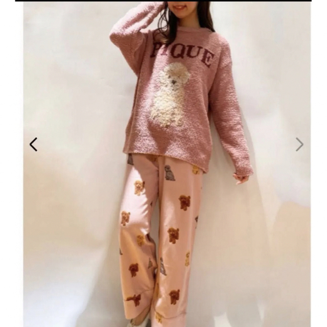 gelato pique - トイプードルジャガードプルオーバー＆ロングパンツSET