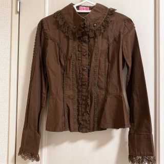 Angelic Pretty（シャツ/ブラウス(長袖/七分) ・ ブラウン/茶色系）の