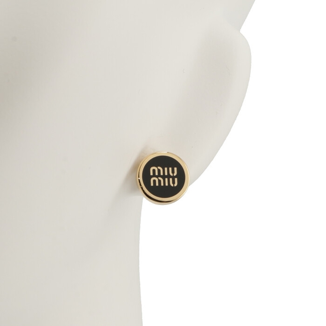 MIU MIU - ミュウミュウ MIU MIU ピアス ロゴ エナメルメタル スタッド