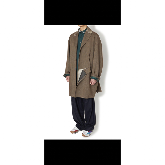 kolor - kolor22aw ヘリンボーンコート サイズ3の通販 by ナーマン's