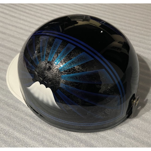 富士日章 コルク半 ヘルメット ラップ塗装 青黒の通販 by paint｜ラクマ