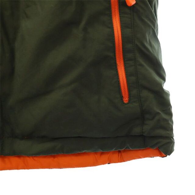 モンベル リバーシブル ダウンジャケット 150 カーキ×オレンジ mont