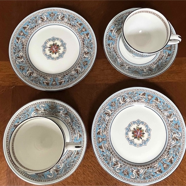 WEDGWOOD - 【黒壺美品】ウェッジウッド☆フロレンティーンターコイズ