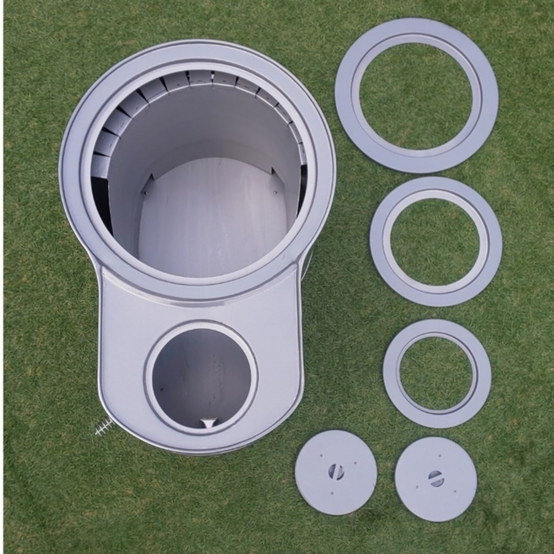 薪ストーブ 時計型 新品未使用 ☆冬キャン冬BBQや災害時の備えにもの