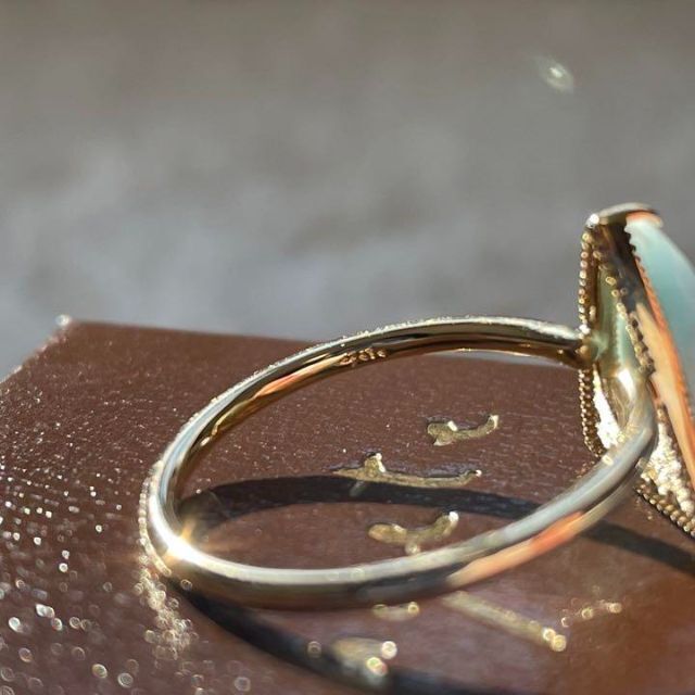 agete - 【新品】agete アガット K10 ゴールド リング ラリマー