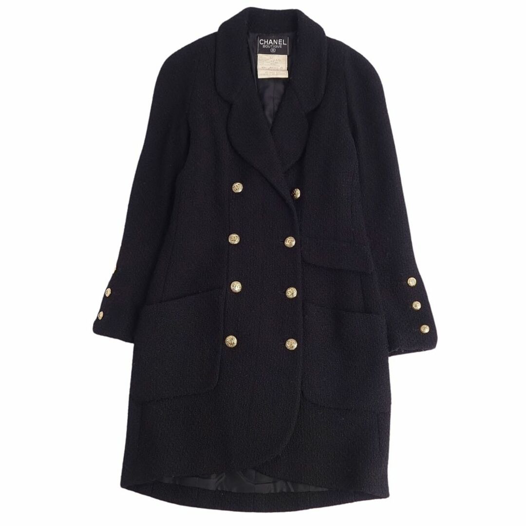CHANEL - 美品 Vintage シャネル CHANEL ジャケット ロング丈 ダブル