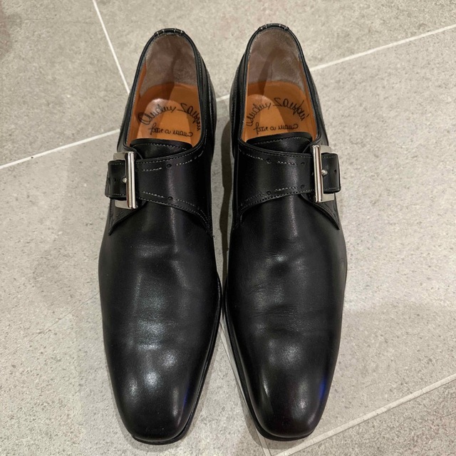 Santoni - santoni ダブルモンク ドレスシューズ サイズ6 ブラックの