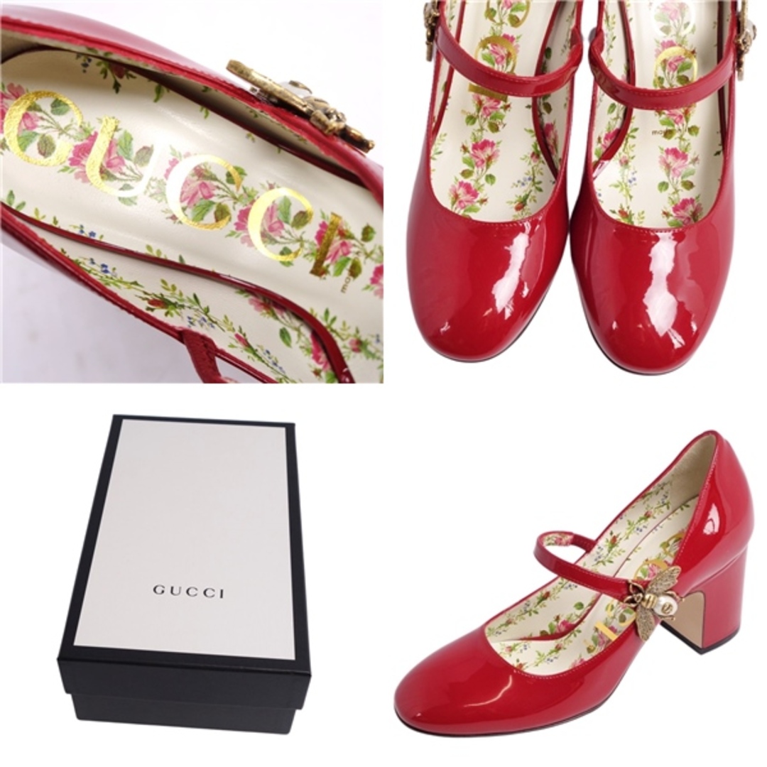 GUCCI - 未使用 グッチ GUCCI パンプス ストラップ メリージェーン 蜂