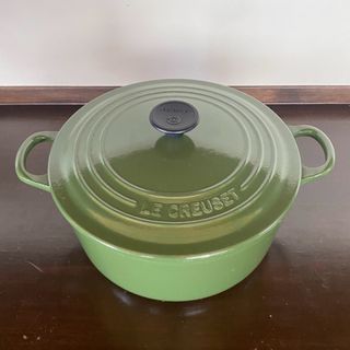 LE CREUSET - ルクルーゼ ココットロンド 鍋 22cm グリーンの通販 by