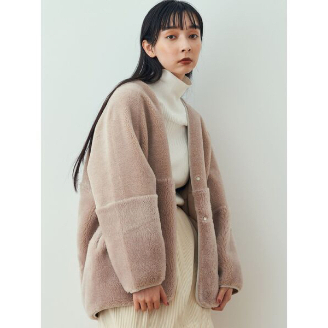 ELENDEEK - エレンディーク ウールボアリバーシブルショートコート